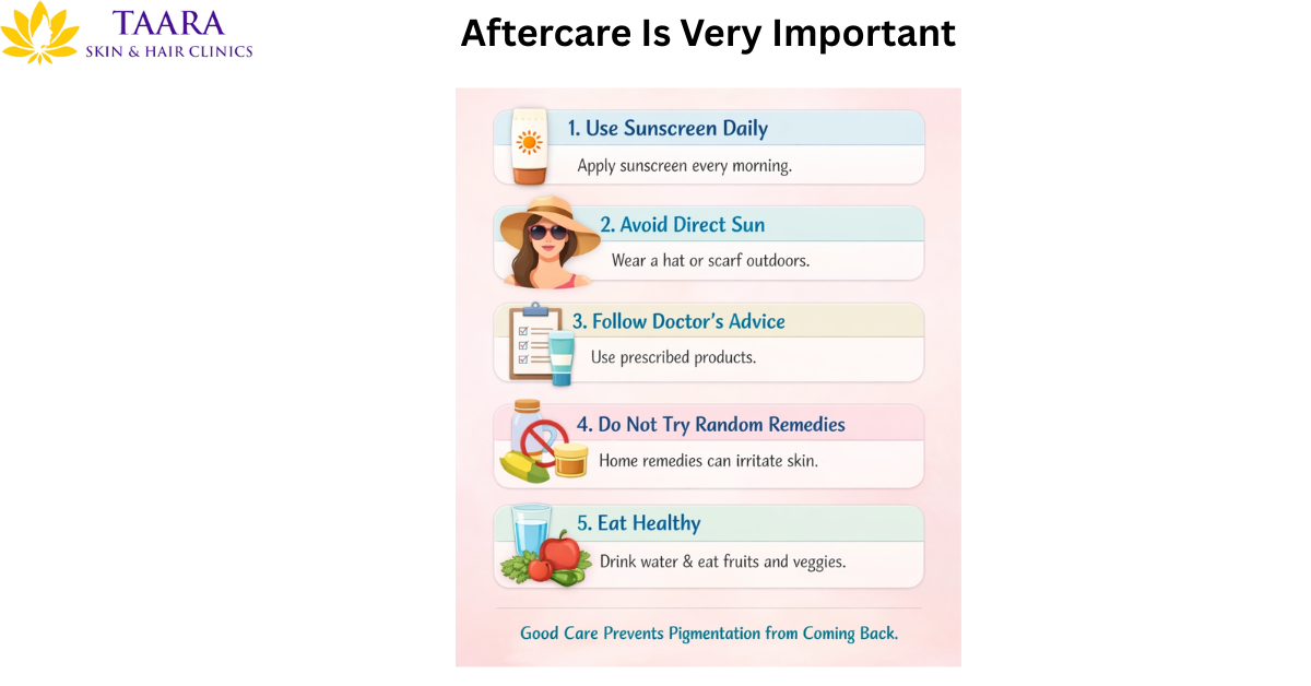 Aftercare is very important