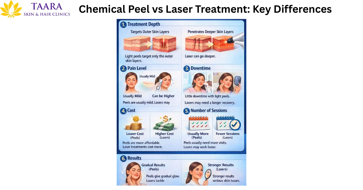 Chemical Peel vs Laser Treatment Key Difference