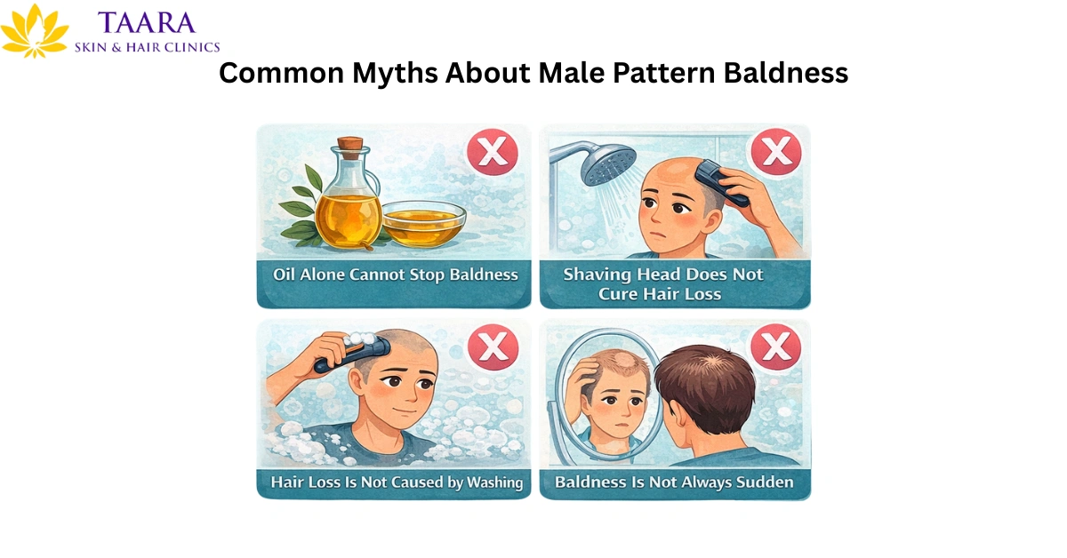 Common Myths About Male Pattern Baldness- male pattern baldness treatment