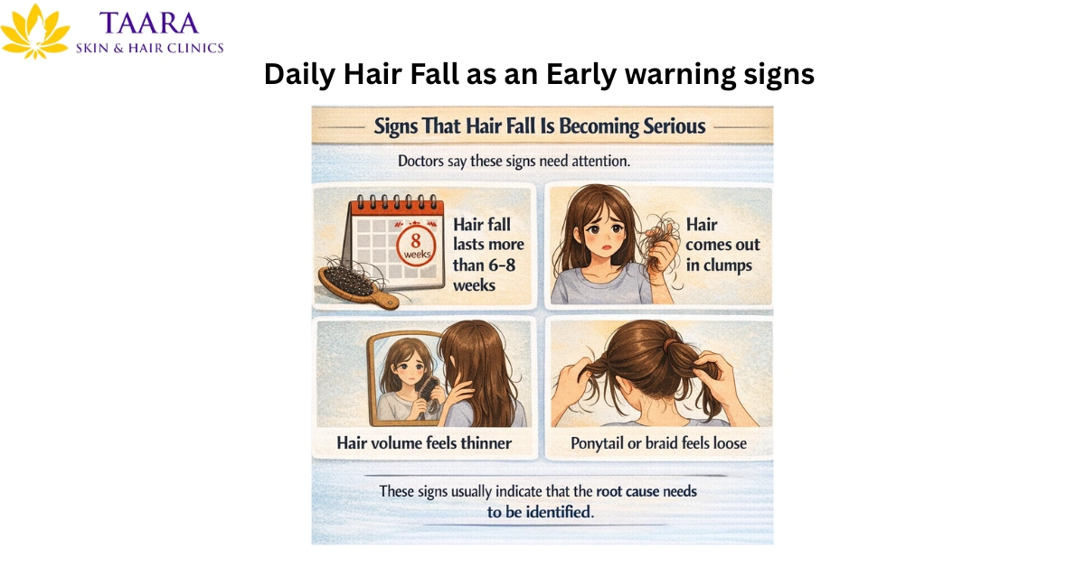 Daily Hair Fall as an Early warning signs