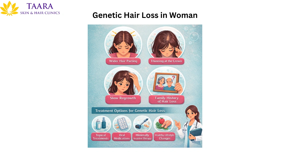 Genetic Hair Loss in Woman - female hair loss treatment