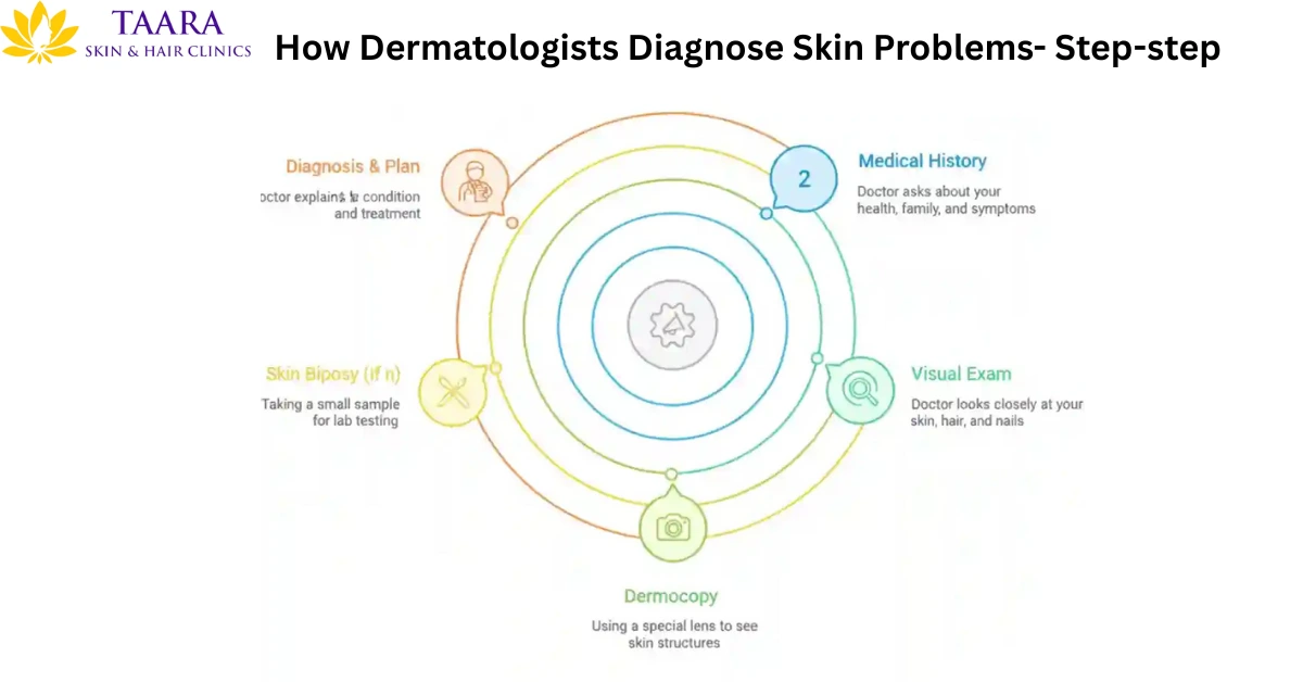 How Dermatologist Diagnose Skin Problems Step- step