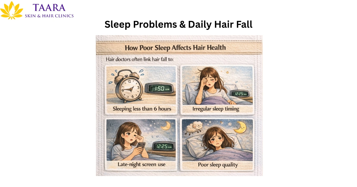 Sleep Problems & Daily Hair Fall