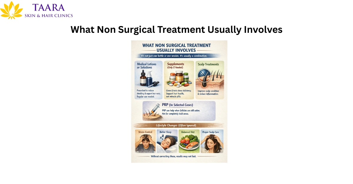 What Non Surgical Treatment Usually Involves-non surgical hair loss treatment 