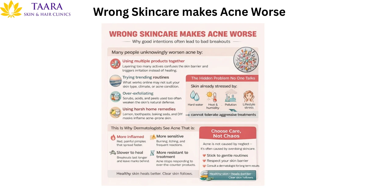 Wrong Skincare Makes Acne Worse
